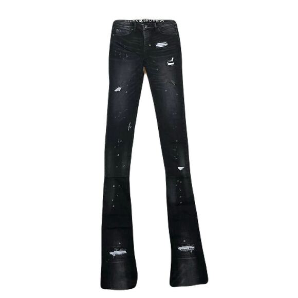 Shabaz Brother Black Superstack Men’s Jean’s Size 32 new With Tags